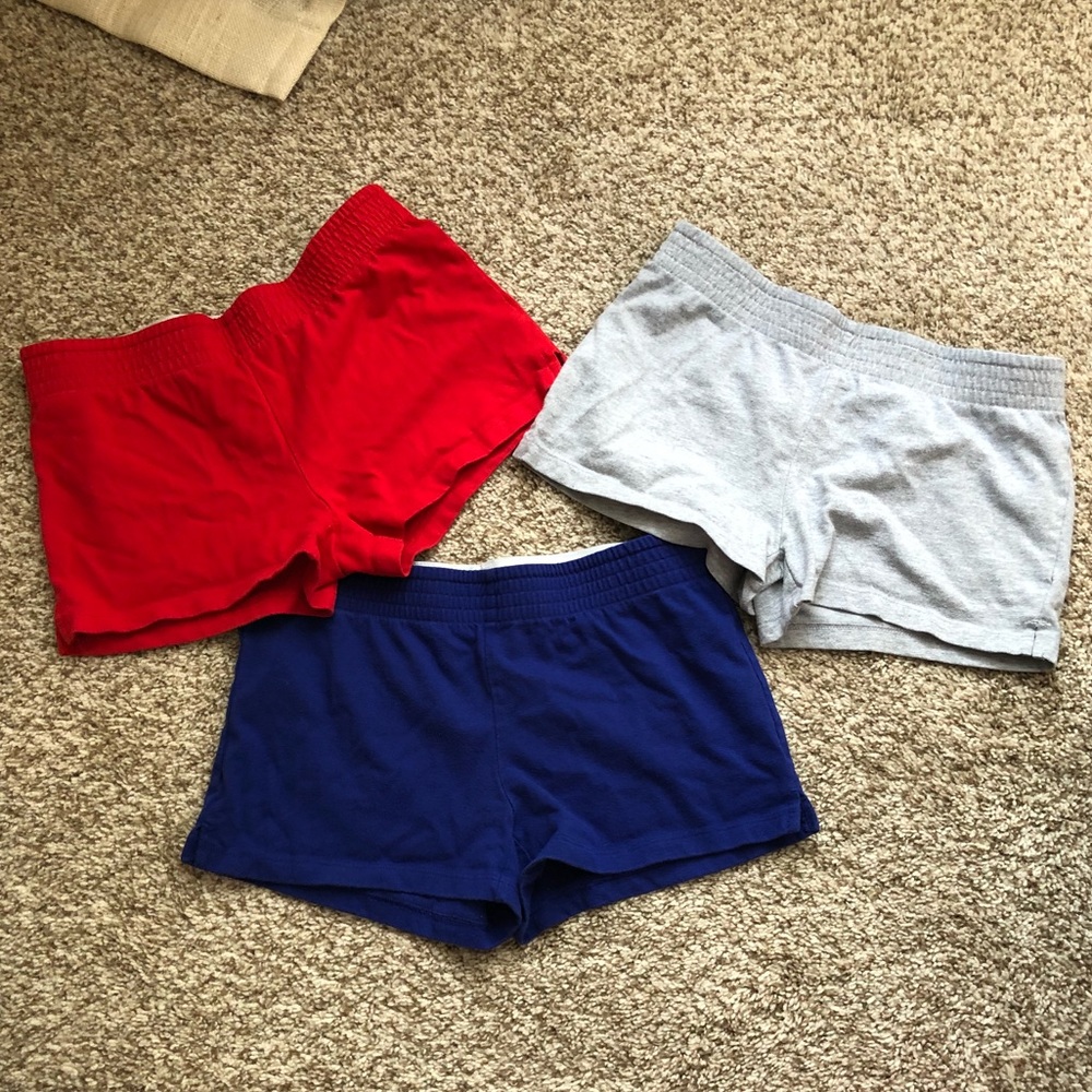 Set of 3 - fabric shorts